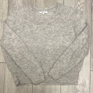 Madewell Heather Gray Crew Neck Sweater